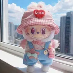 ラブブ洋服Labubuぬいぐるみ着　ぬい服　17cm着せ替え服　　6点セット