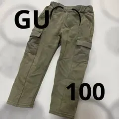 ユニクロ GU パンツ 2枚セット カーゴパンツ 恐竜柄 100