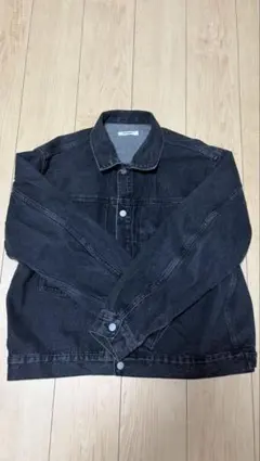 デニムジャケット Gジャン L ブラックデニム ビンテージ ユニセックス