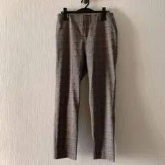 プロバドール　チェックパンツ　ブラウン