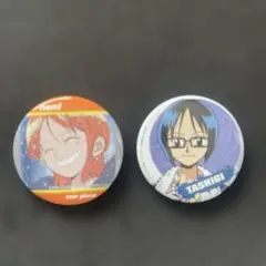 ONE PIECE 缶バッジ ナミ たしぎ 2点セット