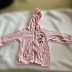 ミニーマウス フード付きトレーナー ピンク