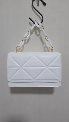 ホワイト ショルダーバッグ/ハンドバッグ