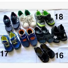 ☆ 男の子 靴 8足 まとめ売り 16 17 18 傷あり