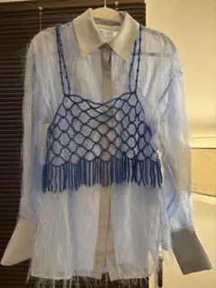 miette ライトブルー シャツ・ブラウス F