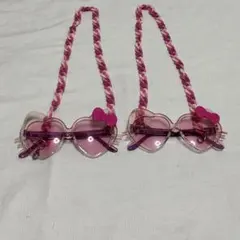 USJ ハローキティ ハート型サングラス 2個セット