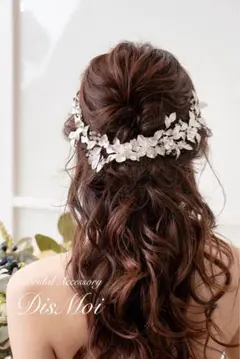 Dis Moi ヘッドドレス silver ~ブライダルヘッドドレス~