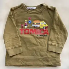 TOMICA トレーナー 90cm オリーブグリーン