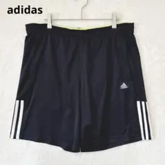 adidas アディダス／ハーフパンツ ショートパンツ M スポーツ ロゴ 黒