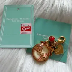 レア☆【未使用・タグ付】サマンサタバサ　Carp/カープ　ロゴチャーム　ハート