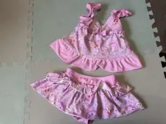 サンリオ　ボンボンリボン　タンキニ水着　110cm キティ　マイメロ　シナモン