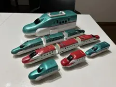 新幹線 プラレール　はやぶさ　こまち　収納付き