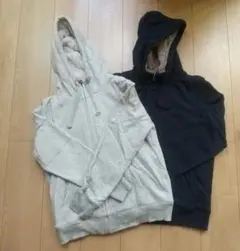 ユニクロ ボアスウェット フルジップパーカ Lサイズ ２着セット