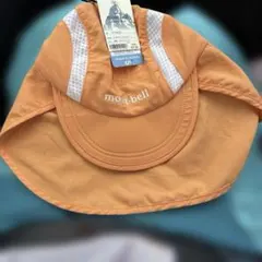 mont-bell サハラキャップ　Baby's オレンジ　未使用　UVカットのサムネイル