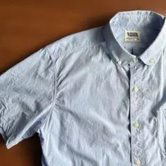 ま*ん様 ライトブルー ボタンダウンシャツ