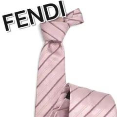 t*k様 70292 FENDI ピンク ストライプ ネクタイのサムネイル