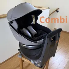 【使用少】 クルムーヴ スマートLight ISOFIX エッグショック グレー