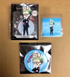 ツイステッドワンダーランド ツムステ ミニアクリルスタンド 缶バッジ トレイ