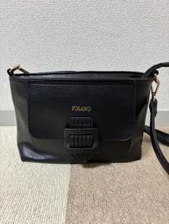 FIRANO ブラック ショルダーバッグ