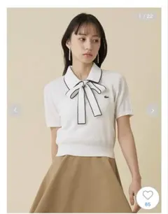 新品】LACOSTE×SNIDEL ボウタイポロニットプルオーバー - メルカリ