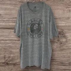 希少XXL ボブマーリー Tシャツ ZION グレー ゆるだぼ レゲエ バンドT