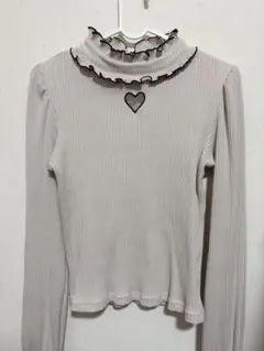 MA*RS ワントーンハートくり抜きテレコトップス
