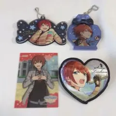 あんさんぶるスターズ！アクキー クッションバッジ クリアカード 朱桜司