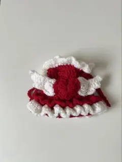 編み物　巾着　ポーチ　アイドル衣装風　ハンドメイド