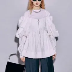 メゾンスペシャル バルーンスリーブチュニック 2way ホワイトのサムネイル