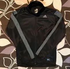 adidas アディダス ジャージ ジャケット ジップ 磁石 グレーライン