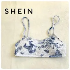 未使用✨SHEIN 花柄セパレート水着トップス バンドゥビキニトップ