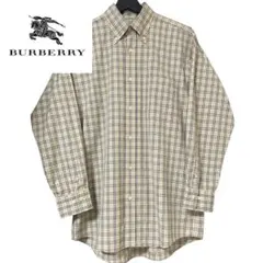 良品 BURBERRY バーバリー ノバチェック ボタンダウン シャツ 三陽商会
