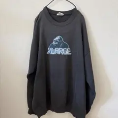 XLARGE オーバーサイズ トレーナー グレー