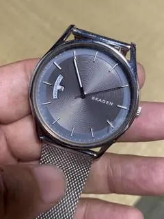 SKAGEN 腕時計 メッシュベルト グレー文字盤のサムネイル