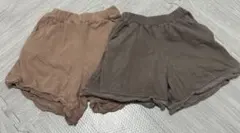 アプレルクール　フリル付きショートパンツ2点セット　110