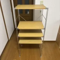 廃盤 無印良品 ウォールナット フラップ扉 ボックス ユニットシェルフ