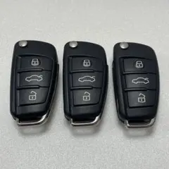 アウディ キーレスエントリーキー 3点セット スマートキー AUDIのサムネイル