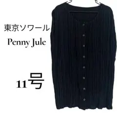 東京ソワール Penny Jule ノースリーブ プリーツブラウス 11号のサムネイル