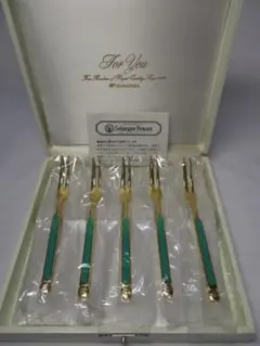 m23775・新品★香蘭社★デザートフォーク5本セット・箱入りのサムネイル