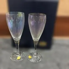 BOHEMIA GLASS ワイングラス 2個セット　ボヘミアグラス