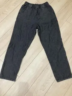 しまむら　　ブラックデニムパンツのサムネイル
