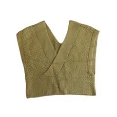 STYLEMIXER/スタイルミキサー　オリーブグリーン　Vネック　ニットベスト