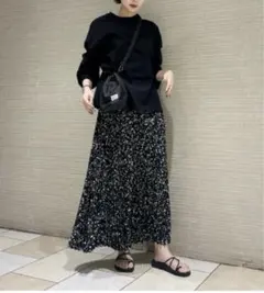 【未使用】HYKE /ハイク　PEBBLE PRINTED SKIRT スカートのサムネイル