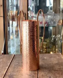 【新品】 銅製 レトロ 槌目模様 花瓶 花器 フラワーベース 置物