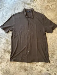【希少】【良品】【00年代】J.CREW 綿麻　半袖カーディガン　モカ Lのサムネイル