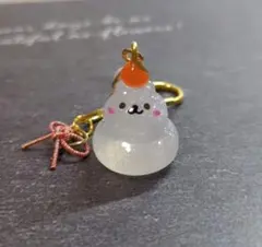 ミニ　うさぎさんの鏡餅キーホルダー