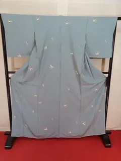 ［小紋］新品未使用品　しつけ有り　バチ衿　K-023