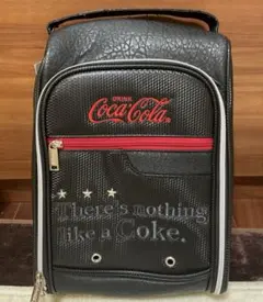 【新品タグ付き】Coca-Cola コカコーラ　ゴルフシューズバッグ　黒