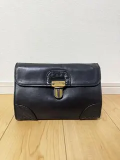 BOTTEGA VENETA ボッテガヴェネタ レザー クラッチバッグ　ブラック