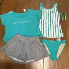 新品☆水着　セパレート4点セット 9M